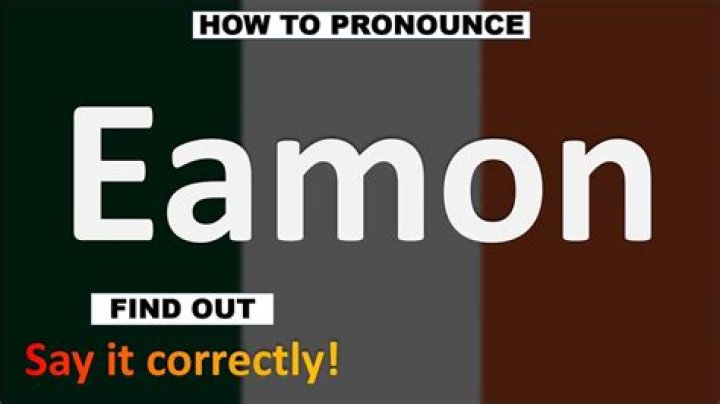 How to pronounce eamon